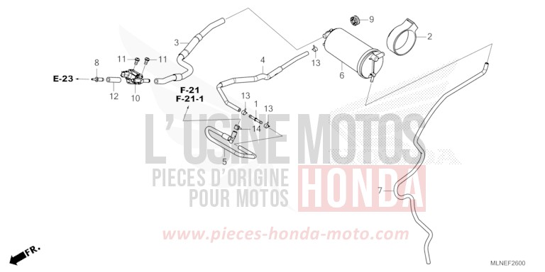 CUVETTE de Africa Twin GRAND PRIX RED (R380B) 2025